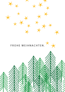 Umweltfreundliche Weihnachtskarten made by © wildpeppermint-design.de